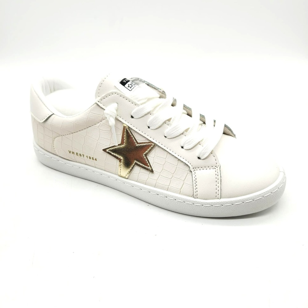Vintage Havana Carla Shoes Women's Size 8‎ Fashion Casual Off White Croco Style